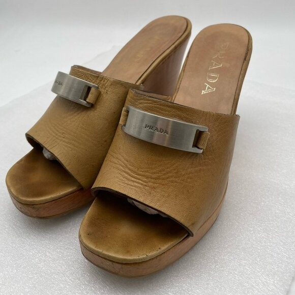 Prada women's sandal size 5.5 - Picture 1 of 7